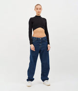 DR DENIM LIZZIE TOP BLACK - Shoelosophy