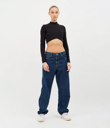 DR DENIM LIZZIE TOP BLACK - Shoelosophy