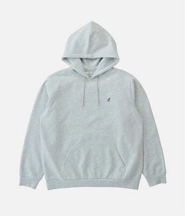 GRAMICCI ONE POINT HOODED SWEATSHIRT G309-FT ASH HEATHER - Shoelosophy