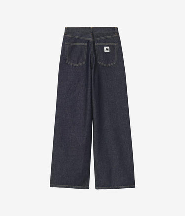 CARHARTT WIP WOMENS JANE PANT I030497 BLUE RINSED - Shoelosophy