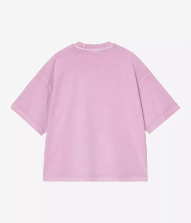 CARHARTT WIP 여성 NELSON 티셔츠 I033051 젠틀 퍼플 가먼트 다이 염색 - 신발염증