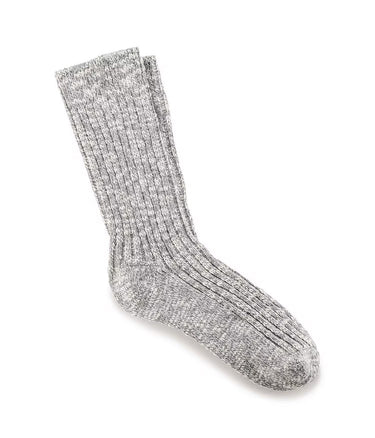 BIRKENSTOCK COTTON TWIST SOCKS 1008060 GRAU WEISS - Shoelosophy