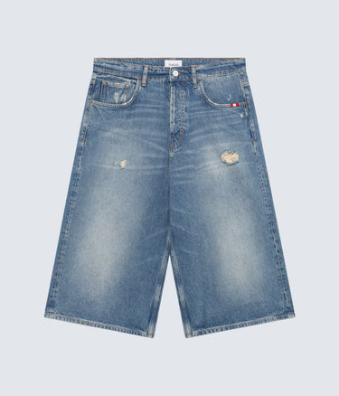 AMISH SUPPLIES HUGE BERMUDA STONE WASHED DENVER DENIM HERREN RELAXED FIT - Shoelosophy