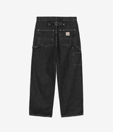 CARHARTT WIP BELMONT PANT I036591 BLACK STONE WASHED - Shoelosophy
