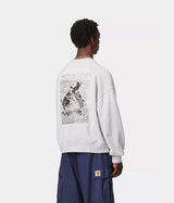 CARHARTT WIP NO PLAY SWEATSHIRT I035609 ASH HEATHER - Shoelosophy