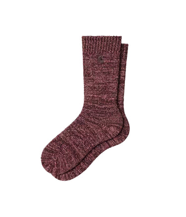 CARHARTT WIP TONY SOCKS I035478 PALISANDER HEATHER - Shoelosophy