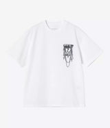 CARHARTT WIP WOMENS INVERTED CHARM T-SHIRT I036030 WHITE - Shoelosophy