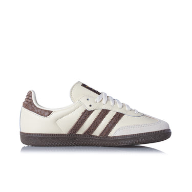 ADIDAS WOMENS SAMBA OG IH3980 CREAM WHITE EARTH STRATA MAROON - Shoelosophy