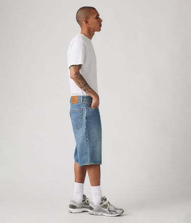 LEVI'S 478 BAGGY SHORTS 001JM-0000 BLUE STONE WASHED JORTS MAN - Shoelosophy