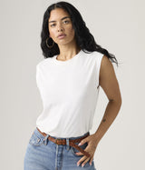 LEVI'S WOMAN BOXY TANK A8794-0020 ANTHRACITE NIGHT DAMEN TANKTOP - Shoelosophy