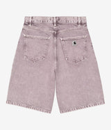 CARHARTT WIP WOMEN'S BRANDON SHORT I 036530 COSY PURPLE CHALK WASH - Shoelosophy