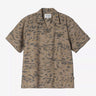 CARHARTT WIP TRAVON SHIRT I036808 DUCK FEATHER PRINT CYPRESS BLACK - Shoelosophy