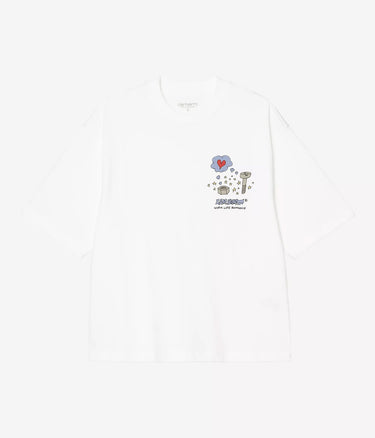 CARHARTT WIP WOMENS OFFICE SUPPLIES T-SHIRT I035255 WHITE