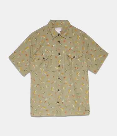 FILSON LT WT ALASKAN GUIDE SHIRT KURZARM LURES OLIVE - Shoelosophy