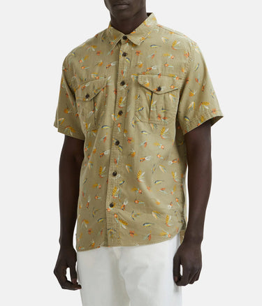 FILSON LT WT ALASKAN GUIDE SHIRT KURZARM LURES OLIVE - Shoelosophy