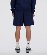 NEW BALANCE SPORT ESSENTIAL FRENCH TERRY SHORT MS41520 NAVY - Shoelosophy