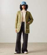 LEVI'S WOMENS CRAWFORD 3 IN 1 PARKA A8520-0000 ARMY GREEN - Shoelosophy
