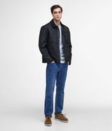 BARBOUR INTERNATIONAL STEVE McQUEEN WORKERS WAX JACKET BLACK - Shoelosophy