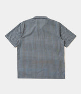 UNIVERSAL WORKS SUMMER OVERSHIRT P34036 PALE BLUE CHECK - Shoelosophy