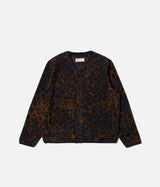 UNIVERSAL WORKS CARDIGAN 33722 NIGHT LEOPARD - Shoelosophy