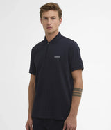 BARBOUR INTERNATIONAL LANGSTON JACQUARD POLO SHIRT MML1543NY91 NAVY - Shoelosophy