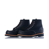 RED WING 2949 MOC TOE ROUGHNECK BLACK MADE IN USA 6" MOC - Shoelosophy