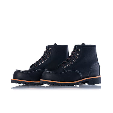 RED WING 2949 MOC TOE ROUGHNECK BLACK MADE IN USA 6" MOC - Shoelosophy
