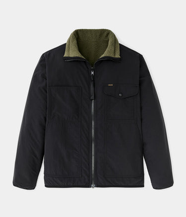FILSON REVERSIBLE FLEECE FLEECE JACKET RISTOP WR FMCPS0143 DARK OLIVE DRABV - Shoelosophy