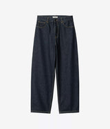 CARHARTT WIP WOMENS BRANDON PANT I035892 BLUE RINSED - Shoelosophy