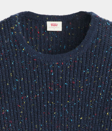 LEVI'S WOMENS SNOWFLAKE PULLOVER A9283-0005 BLUE BLAZER CONFETTI - Shoelosophy