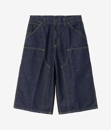 CARHARTT WIP OG DOUBLE KNEE LONG SHORT I037493 BLUE RINSED - Shoelosophy
