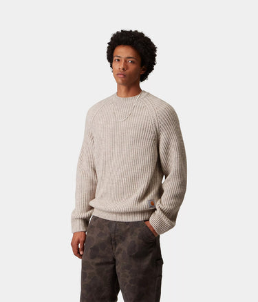 CARHARTT WIP FIRTH SWEATER I035388 FLEUR DE SEL - Shoelosophy