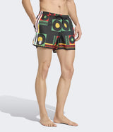 ADIDAS SHORTS DE BAIN JAMAICA X BOB MARLEY KF4963 VIVID VERT NOIR BLANC - Shoelosophy