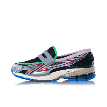 NEW BALANCE 1906 LOAFER U190663V SILVER METALLIC BLACK FIRE CRACKER - Shoelosophy