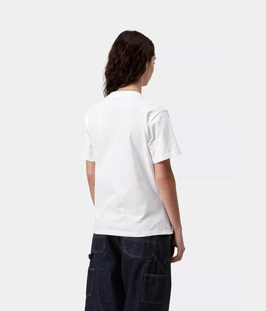 CARHARTT WIP 여성 포켓 하트 티셔츠 I032180 WHITE - Shoelosophy