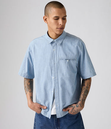LEVI'S ZANDT CROPPED SHIRT 003NV-0003 CHARLIE LIGHT CHAMBRAY - Shoelosophy