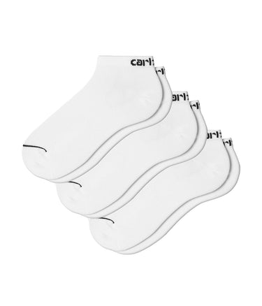 CARHARTT WIP SCRIPT SNEAKERS SOCKS I034585 WEISS SCHWARZ - Shoelosophy