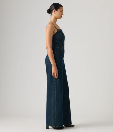 LEVI'S DAMEN-LEICHTER JUMPSUIT MIT NÄHTEN 0088T-0002 CASH OUT STONE