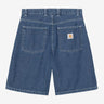 CARHARTT WIP BRANDON SHORT I036543 BLUE STONE WASH - Shoelosophy