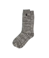 CARHARTT WIP TONY SOCKS I035478 BLACK HEATHER - Shoelosophy