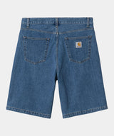 CARHARTT WIP LANDON 반바지 I030469 블루 헤비 스톤 워시드 - Shoelosophy