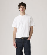 LEVI'S CROPPED T-SHIRT GARMENT DYED 0049F-0004 BRIGHT WHITE - Shoelosophy