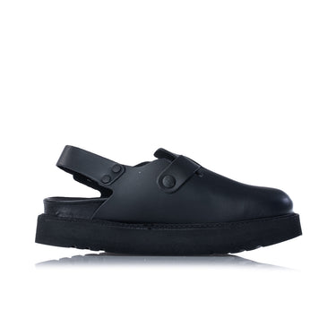 SCHOLL BLAKE CLOG BOLD F00642 DAMENSANDALE AUS SCHWARZEM LEDER - Shoelosophy