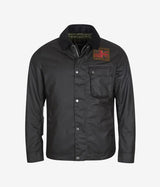 BARBOUR INTERNATIONAL STEVE McQUEEN WORKERS WAX JACKET BLACK - Shoelosophy