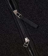 UNIVERSAL WORKS ZIP BOMBER WOLLFLEECE 00018 SCHWARZ - Shoelosophy