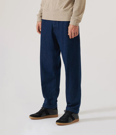 UNIVERSAL WORKS SUPER CHINO WORK DENIM 33151 INDIGO - Shoelosophy