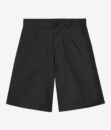 CARHARTT WIP POSTAL DOUBLE KNEE SHORT I036138 SCHWARZ GESPÜLT - Shoelosophy