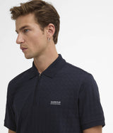 BARBOUR INTERNATIONAL LANGSTON JACQUARD POLO SHIRT MML1543NY91 NAVY - Shoelosophy