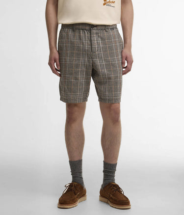 BARBOUR HERITAGE+ FIFE SHORT CHECKERED SHORT MST0075BE13 NEUTRAL - Shoelosophy