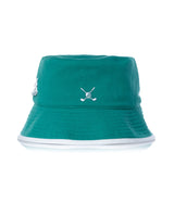 KANGOL GOLF REVERSIBLE BUCKET GREEN WHITE - Shoelosophy